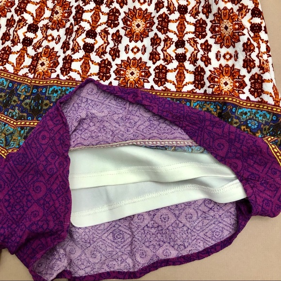 Surplice Boho Floral Criss Cross Back Romper - Picture 11 of 16